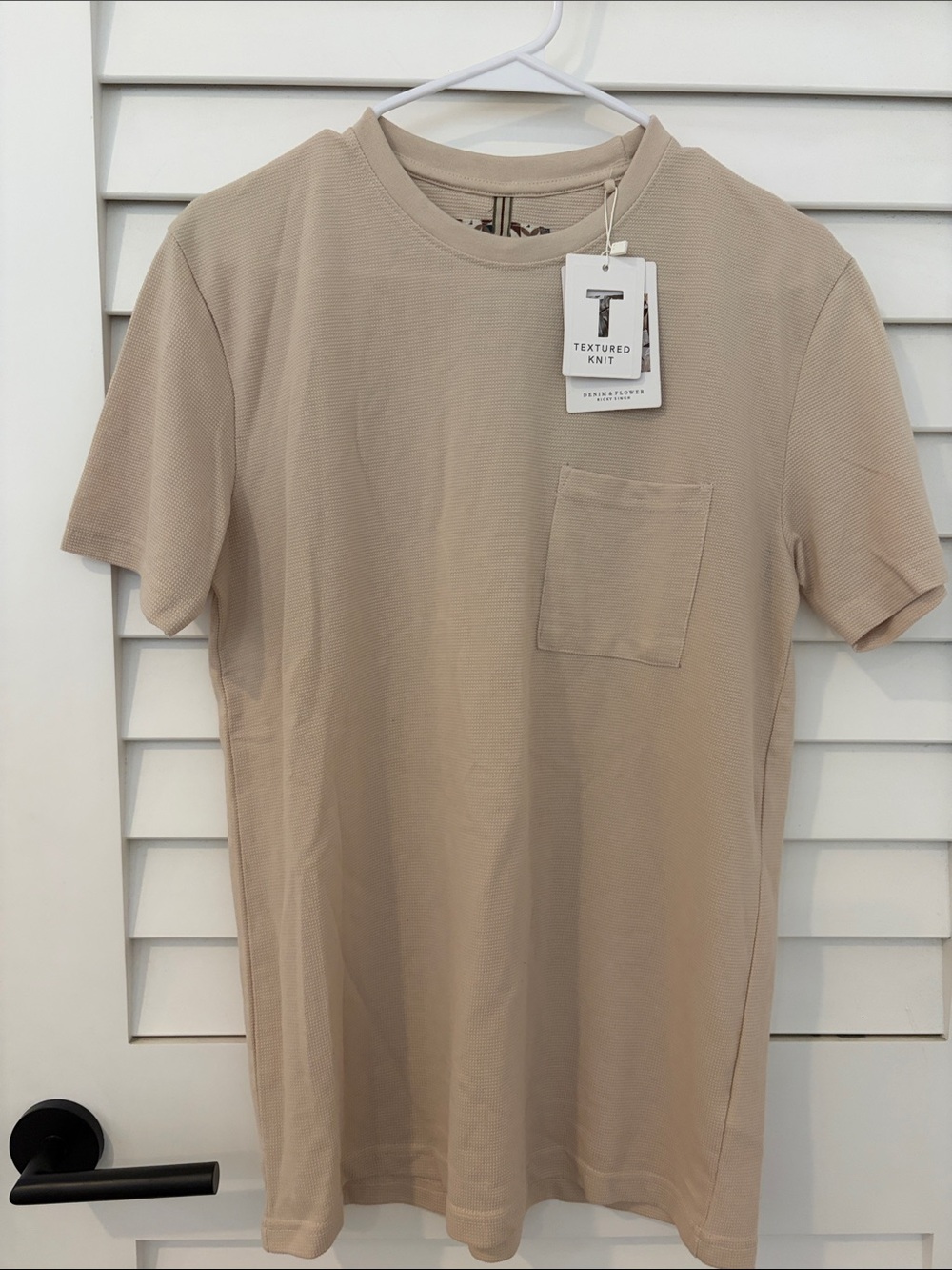 Mens Textured Knit Tee